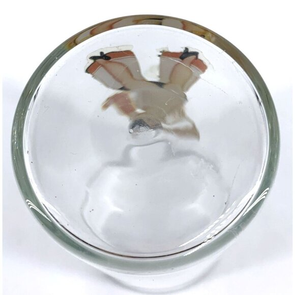 Peekaboo Bar Glass 1940s Girls in Asian Nude FLAW - Picture 8 of 8